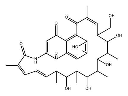 8-Deoxyrifamycin W Struktur