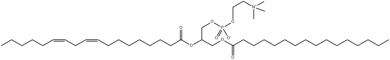 1-palmitoyl-2-linoleoylphosphatidylcholine Struktur