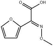 2-Furanacetic acid, α-(methoxyimino)-, (αE)- Struktur