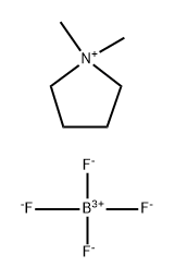 Pyrrolidinium, 1,1-dimethyl-, tetrafluoroborate Struktur