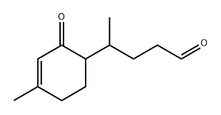 γ,4-Dimethyl-2-oxo-3-cyclohexene-1-butanal Struktur