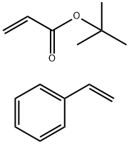 Poly(tert-Butyl Acrylate)-block-Poly(styrene) (Copolymer, 10:11) Struktur