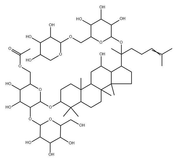 Pseudoginsenoside F8 Struktur