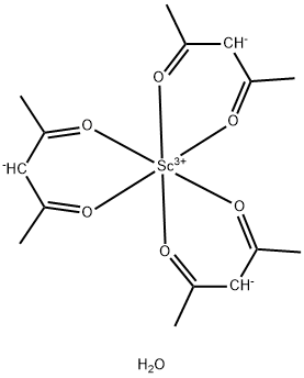 SCANDIUM ACETYLACETONATE HYDRATE Struktur