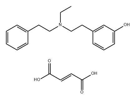 Phenol, m-(2-(N-ethylphenethylamino)ethyl)-, fumarate (1:1) Struktur