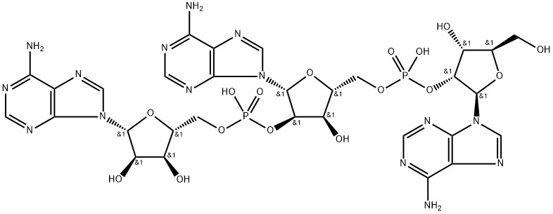 adenylyl-(2'-5')-adenylyl-(2'-5')adenosine Struktur