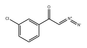 Ethanone, 1-(3-chlorophenyl)-2-diazo- Struktur