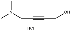 2-Butyn-1-ol, 4-(dimethylamino)-, hydrochloride (1:1) Struktur