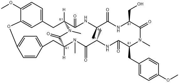 6-O-methylbouvardin Struktur