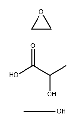 Propanoic acid, 2-hydroxy-, polymer with oxirane, monomethyl ether, diblock Struktur