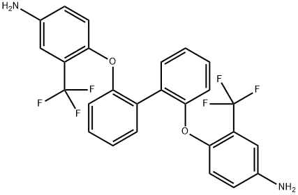 Benzenamine, 4,4'-[[1,1'-biphenyl]-2,2'-diylbis(oxy)]bis[3-(trifluoromethyl)- (9CI) Struktur