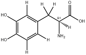 L-Dopa-2,5,6,α,β,β-d6 Struktur