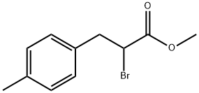 Benzenepropanoic acid, α-bromo-4-methyl-, methyl ester Struktur