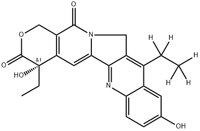 7-Ethyl-10-Hydroxy CaMptothecin-d5 Struktur