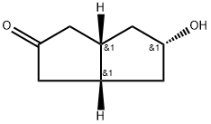 rac-(3aR,5R,6aS)-5-hydroxy-octahydropentalen-2-one Struktur