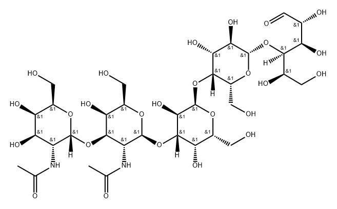 Globopentaose Struktur