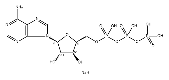 adenine 9-beta-arabinofuranoside 5'-triphosphate, sodium Struktur