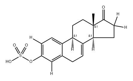 Equilin-d4 Sulfate SodiuM Salt Struktur