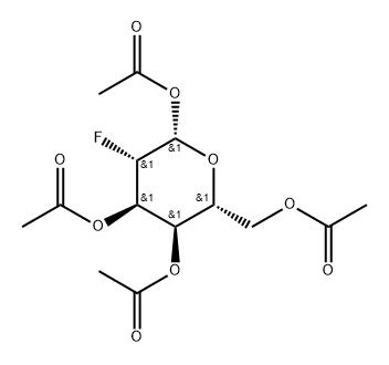 1,3,4,6-TETRA-O-ACETYL-2-DEOXY-2-FLUORO-B-D-GLUCOSE Struktur