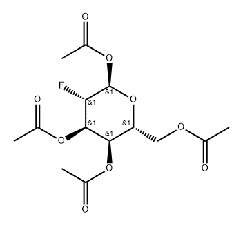 1,3,4,6-TETRA-O-ACETYL-2-DEOXY-2-FLUORO--ALFA-D-GLUCOSE Struktur