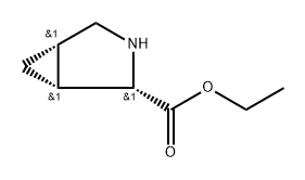 3-Azabicyclo[3.1.0]hexane-2-carboxylicacid,ethylester,[1R-(1-alpha-,2-bta-,5-alpha-)]-(9CI) Struktur