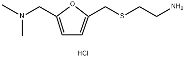 5-{[(2-Aminoethyl)-thio]-methyl}-N,N-dimethyl-2-furanmethanamine dihydrochl Struktur