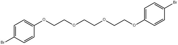 Benzene, 1,1'-[1,2-ethanediylbis(oxy-2,1-ethanediyloxy)]bis[4-bromo- (9CI) Struktur