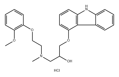 Carvedilol-003-HCl Struktur