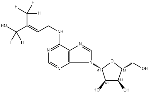 [2H5]trans-ZEATIN RIBOSIDE (D-ZR) Struktur