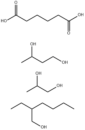 Hexanedioic acid, polymer with 1,3-butanediol and 1,2 -propanediol, 2-ethylhexyl ester Struktur