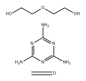 Formaldehyde, polymer with 2,2-oxybisethanol and 1,3,5-triazine-2,4,6-triamine, methylated Struktur