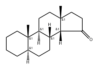 (14β)-5α-Androstan-15-one Struktur