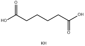 Adipic acid hydrogen 1-potassium salt Struktur