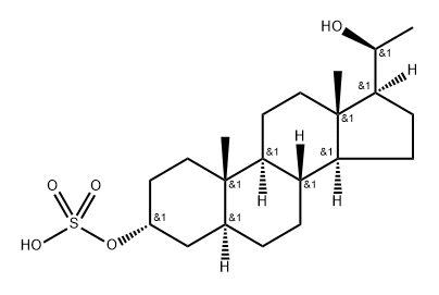 Allopregnanediol 3-sulfate Struktur