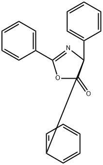 5(4H)-Oxazolone,  2,4,4-triphenyl-,  radical  ion(1-)  (9CI) Struktur