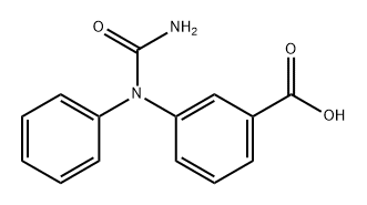 BENZOIC ACID, m-(1-PHENYLUREIDO)- Struktur