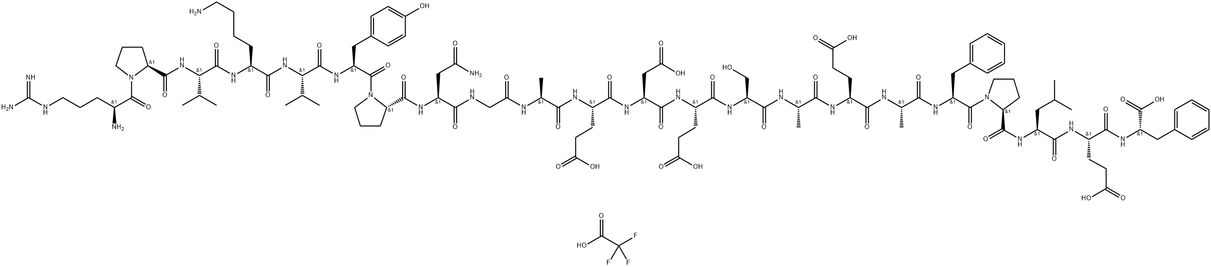 Adrenocorticotropic Hormone (ACTH) (18-39), human (TFA) Struktur