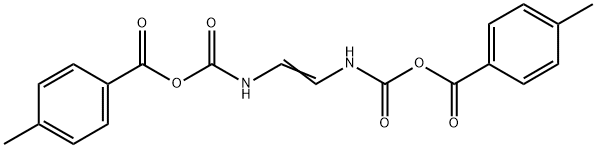 N,N'-(1,2-Ethenediyl)bis(carbamic acid)bis(p-toluic)dianhydride Struktur