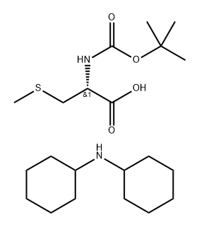 (Tert-Butoxy)Carbonyl Cys(Me)-OH·DCHA Struktur