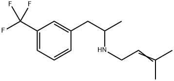 N-(3-Methyl-2-butenyl)-α-methyl-3-(trifluoromethyl)benzeneethanamine Struktur