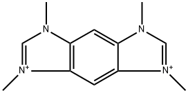 Benzo[1,2-d:4,5-d']diimidazolium, 3,5-dihydro-1,3,5,7-tetramethyl- Struktur