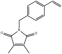 1-[(4-Ethenylphenyl)methyl]-3,4-dimethyl-1H-pyrrole-2,5-dione Struktur