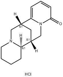 7,14-Methano-2H,11H-dipyrido[1,2-a:1',2'-e][1,5]diazocin-11-one, 1,3,4,6,7,13,14,14a-octahydro-, hydrochloride (1:1), (7R,14R,14aR)- Struktur