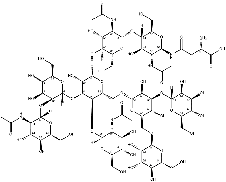 Man(5)GlcNAc(4)Asn Struktur