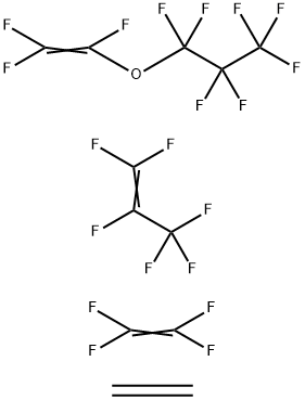 1-Propene, 1,1,2,3,3,3-hexafluoro-, polymer with ethene, 1,1,1,2,2,3,3-heptafluoro-3-[(trifluoroethenyl)oxy]propane and tetrafluoroethene Struktur