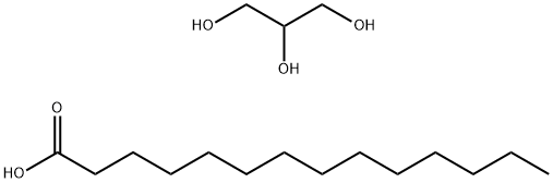 1,2,3-Propanetriol,homopolymer,tetradecanoate Struktur