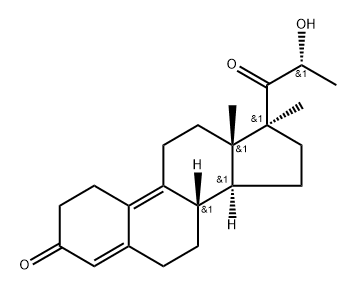 Estra-4,9-dien-3-one, 17-[(2R)-2-hydroxy-1-oxopropyl]-17-methyl-, (17β)- (9CI) Struktur