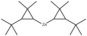 rel-Bis[(1R*)-2β*-(1,1-dimethylethyl)-3,3-dimethylcyclopropane-1α*-yl] zinc Struktur