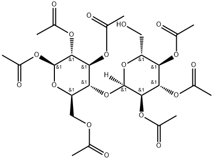 β-Maltose Heptaacetate Struktur