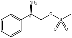 Benzeneethanol, β-amino-, 1-methanesulfonate, (βR)- Struktur